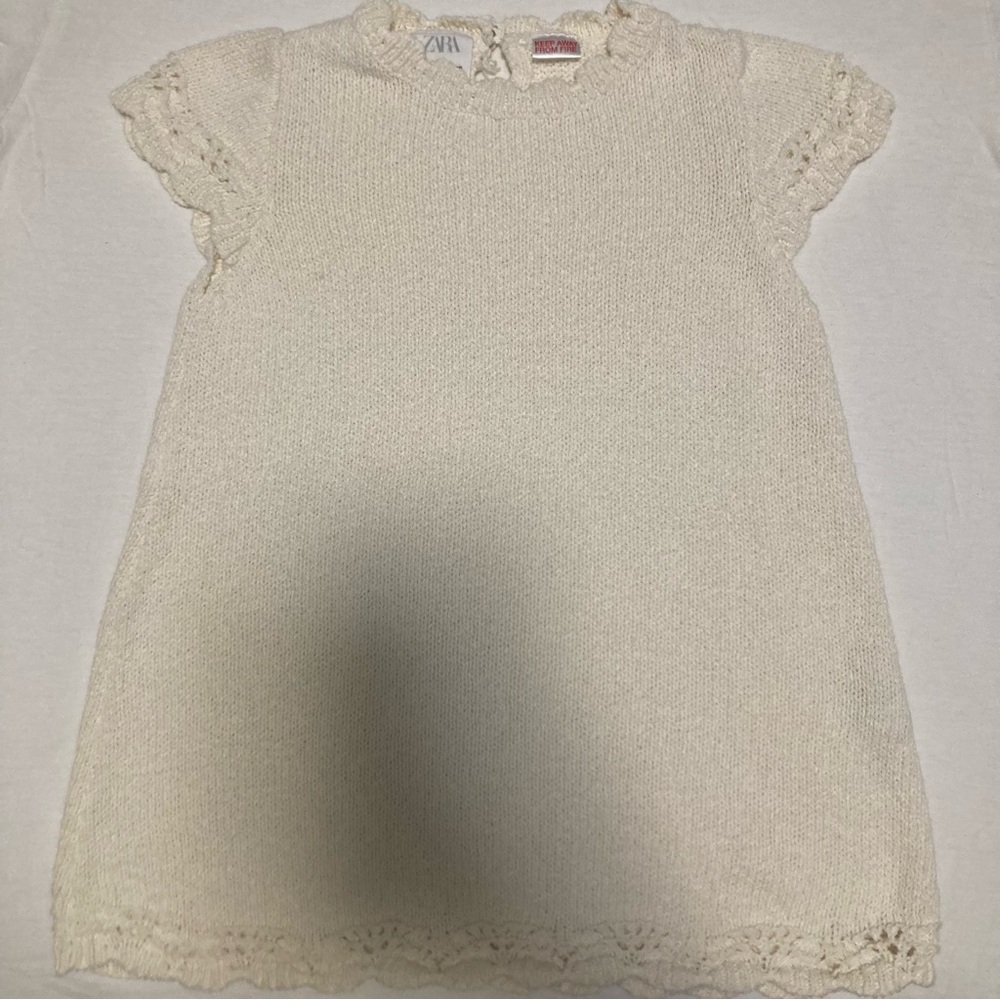 Baby Cream Knit Dress